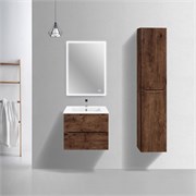 VINCEA База под керамическую раковину Mia Slim 600 подвесная, 2 выкатных ящика soft close, R.Wood VMC-2MC600S1RW