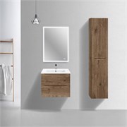 VINCEA База под керамическую раковину Mia Slim 600 подвесная, 2 выкатных ящика soft close, V.Oak VMC-2MC600S1VO