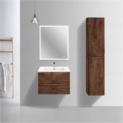 VINCEA База под керамическую раковину Mia Slim 700 подвесная, 2 выкатных ящика soft close, R.Wood VMC-2MC700S1RW