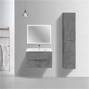 VINCEA База под керамическую раковину Mia Slim 800 подвесная, 2 выкатных ящика soft close, Beton VMC-2MC800S1BT