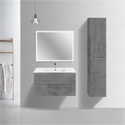 VINCEA База под керамическую раковину Mia Slim 900 подвесная, 2 выкатных ящика soft close, Beton VMC-2MC900S1BT