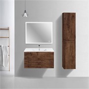 VINCEA База под керамическую раковину Mia Slim 900 подвесная, 2 выкатных ящика soft close, R.Wood VMC-2MC900S1RW