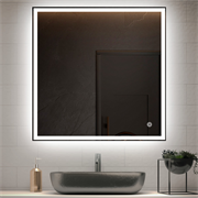 VINCEA Зеркало LED VLM-3VN7007 700х700 c сенсорным выключателем и диммером VLM-3VN7007