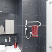 VINCEA Полотенцесушитель электрический VTD-1P1WE 39x25, белый, таймер VTD-1P1WE