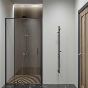 VINCEA Полотенцесушитель электрический VTD-1DBE 15х140, черный, таймер VTD-1DBE