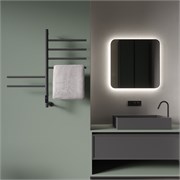 VINCEA Полотенцесушитель электрический VTD-1S2CGE 43х80, графит, таймер VTD-1S2CGE