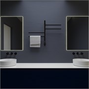 VINCEA Полотенцесушитель электрический VTD-1S1CBE 43x60, черный, таймер VTD-1S1CBE