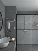 VINCEA Полотенцесушитель электрический VTD-1R2CE 44х80, хром, таймер VTD-1R2CE