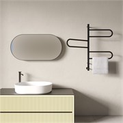 VINCEA Полотенцесушитель электрический VTD-1R2CBE 44х80, черный, таймер VTD-1R2CBE