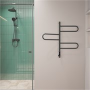 VINCEA Полотенцесушитель электрический VTD-1R2CGE 44х80, графит, таймер VTD-1R2CGE