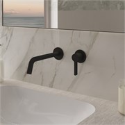 VINCEA Смеситель для раковины Villa VBFW-1VL1MB встраиваемый однорычажный, черный VBFW-1VL1MB