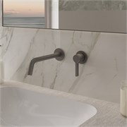 VINCEA Смеситель для раковины Villa VBFW-1VL1GM встраиваемый однорычажный, вороненая сталь VBFW-1VL1GM