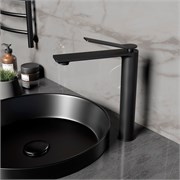 VINCEA Смеситель для раковины Verse VBF-2VE2MB однорычажный, черный матовый VBF-2VE2MB