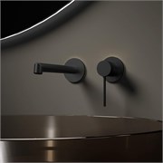 VINCEA Смеситель для раковины Rim VBFW-2RM1MB встраиваемый однорычажный, черный матовый VBFW-2RM1MB