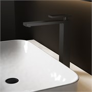 VINCEA Смеситель для раковины Dice VBF-2DS2MB однорычажный, черный матовый VBF-2DS2MB