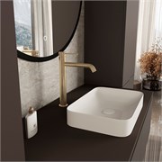 VINCEA Смеситель для раковины City VBF-2C2BG однорычажный, брашированное золото VBF-2C2BG