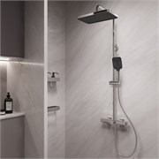 VINCEA Душевая стойка Core VSFS-4CO1CH с изливом, хром VSFS-4CO1CH