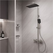 VINCEA Душевая стойка Core VSFS-4CO1BN с изливом, брашированный никель VSFS-4CO1BN