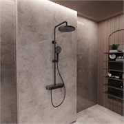 VINCEA Душевая стойка VSFS-402MB, черный матовый VSFS-402MB