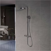 VINCEA Душевая стойка Rim VSFS-2RM1CH с изливом, хром VSFS-2RM1CH