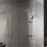 VINCEA Душевая стойка Rondo VSFS-1R1CH с изливом, хром VSFS-1R1CH