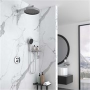 VINCEA Душевой комплект Inspire VSFW-3I22MT2RCH встраиваемый, термостатический, двухрежимный, хром VSFW-3I22MT2RCH
