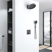 VINCEA Душевой комплект Inspire VSFW-421I3GM встраиваемый, двухрежимный, вороненая сталь VSFW-421I3GM