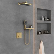 VINCEA Душевой комплект VSFW-4211RBG встраиваемый, 2 режима, брашированное золото VSFW-4211RBG