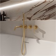 VINCEA Смеситель для ванны Groove VBTW-4G1BG, встраиваемый, брашированное золото VBTW-4G1BG