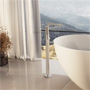 VINCEA Смеситель для ванны напольный Rim VTF-2RMCH однорычажный, хром VTF-2RMCH