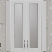 STYLE LINE Подвесной шкаф 450/800 угловой (стекло) ЛС-00002331