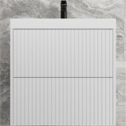 STYLE LINE Тумба подвесная "Стокгольм 60", Classic 60, (2 ящ.) белый рифленый софт, PUSH ЛС-00002307