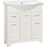 STYLE LINE Тумба с раковиной Style Line Олеандр-2 75 (2ящ.) под умывальник Байкал 75, рельеф пастель ЛС-00000200