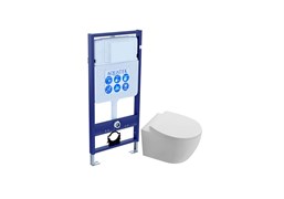 SET AQUATEK СИРИУС (рама AQUATEK Standard INS-0000012(без клавиши и крепежа) + унитаз AQ1582T-00 СИРИУС TORNADO с тонким сиденьем soft-close) SET AQUATEK СИРИУС