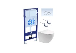 SET AQUATEK ЕВРОПА 015 4в1 (рама AQUATEK Standard INS-0000012 с клавишей KDI-0000015 и крепежом KKI-0000002+унитаз AQ1901-00 с тонким сиденьем sc) SET AQUATEK ЕВРОПА-015 4в1
