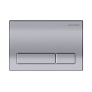 AZARIO Кнопка смыва механическая, двойной смыв, прямоугольные кнопки, хром глянцевый (AZ-ИУ00014) AZ-ИУ00014