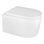 AZARIO Luzio Унитаз подвесной 365х495х360 безободковый, рельефный, слив 