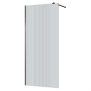 AZARIO Душевая перегородка Walk-in 900х1950 рифленое стекло 8 мм, профиль графит матовый (AZ-251-90-MGR-CRF) AZ-251-90-MGR-CRF