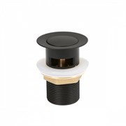 IDDIS Выпуск для умывальника Slide черный (SLIB000i88) SLIB000i88