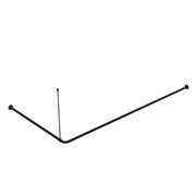 IDDIS Угловой карниз для ванной комнаты, 90-180 см, черный, , 060A200i14 060A200i14