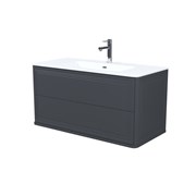 IDDIS Тумба с умывальником, подвесная, 100 см, темно-серый, Oxford Neo, , (OXN10D0i95K) OXN10D0i95K