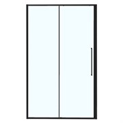 AZARIO Душевая дверь SHANGHAI 1400х1950 раздвижная, прозрачное стекло 6 мм, профиль черный матовый (AZ-Y43-140-MB-CL) AZ-Y43-140-MB-CL