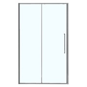 AZARIO Душевая дверь SHANGHAI 1200х1950 раздвижная, прозрачное стекло 6 мм, профиль матовый графит (AZ-Y43-120-MGR-CL) AZ-Y43-120-MGR-CL