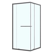 AZARIO Душевое ограждение MONAKO 1000х1000х1950 сдвижная дверь, прозрачное стекло 6 мм, профиль графит матовый (AZ-L47-100-MGR-CL) AZ-L47-100-MGR-CL