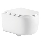 AZARIO Унитаз подвесной NATA 360х515х350 безободковый, система смыва 