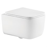 AZARIO Унитаз подвесной VATER 360х520х350 безободковый, система смыва 