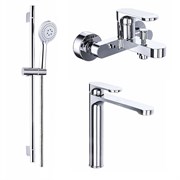 AZARIO Набор смесителей 3 в 1 для ванны VIANO, хром (AZ-15830501+AZ-15834551+AZ-15782010) AZ-15830501+AZ-15834551+AZ-15782010