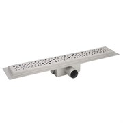 AZARIO Душевой лоток 650 мм, D40(50), металлическая перфорированная решетка, металлический желоб, комбинированный затвор (AZT2PT20650) AZT2PT20650