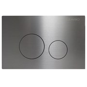 AZARIO Кнопка смыва NEW-TS механическая, двойной смыв, круглые кнопки, нержавеющая сталь 304, серый матовый (AZ-SS-002-BR) AZ-SS-002-BR