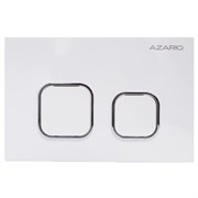 AZARIO Кнопка смыва NEW-TS механическая, двойной смыв, квадратные кнопки, ABS пластик, белый (AZ-ABS-002-W) AZ-ABS-002-W